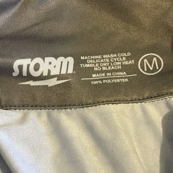 Storm Dragon Design Polo Shirt in Black and Lime - Picture 3 of 4